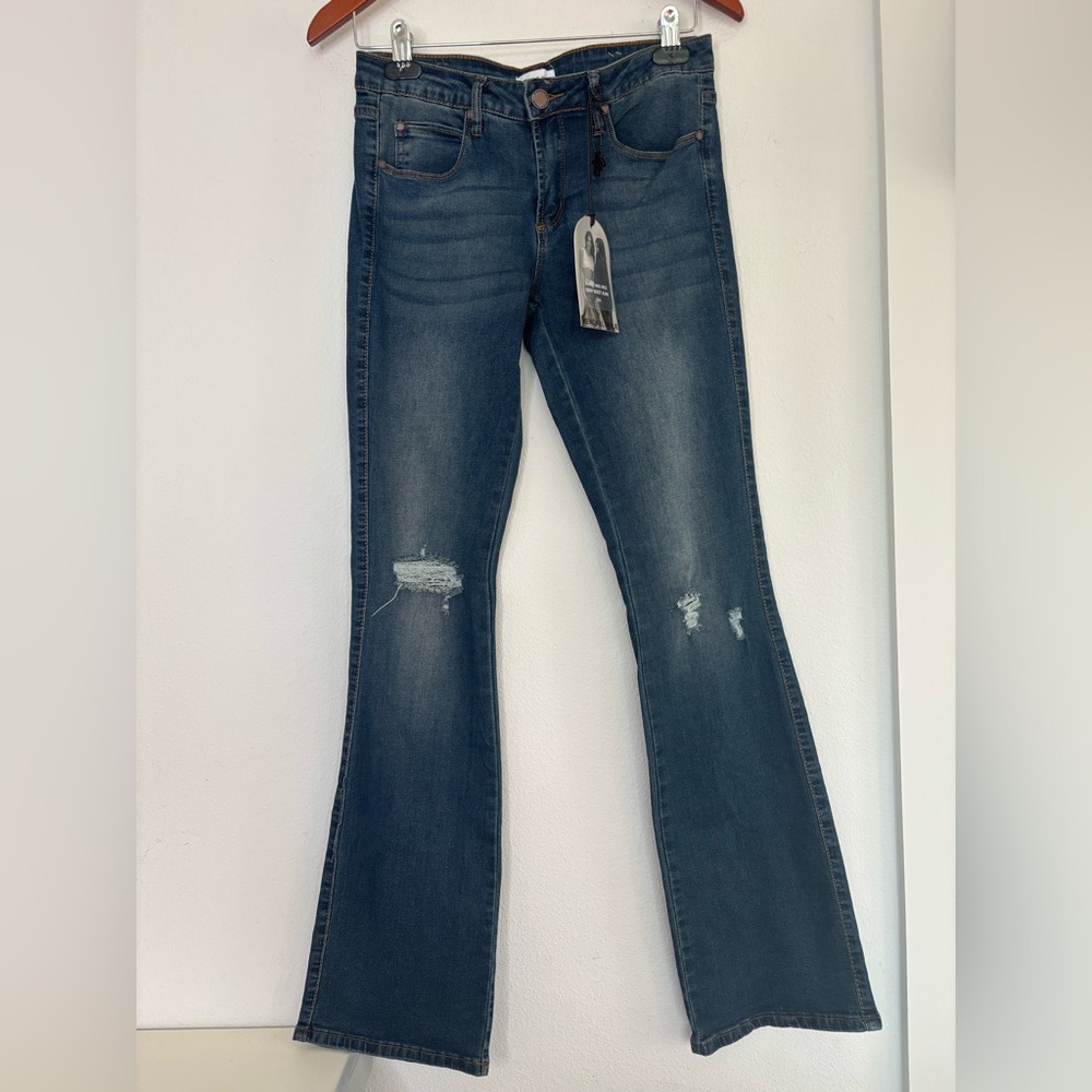 KENDALL & KYLIE NWT DARK WASH KURVY MID RISE BOOTCUT DENIM JEANS SZ 5/6